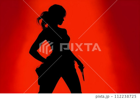 女性のシルエット7 AI生成画像 女性のシルエット7 AI生成画像 112238725