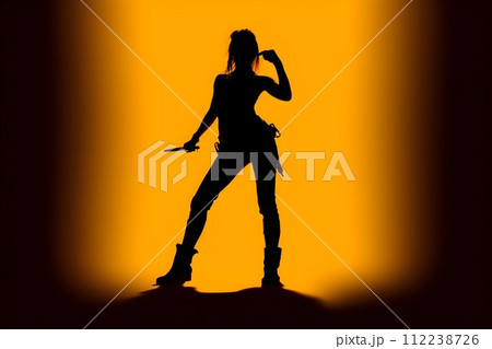 女性のシルエット8 AI生成画像 女性のシルエット8 AI生成画像 112238726