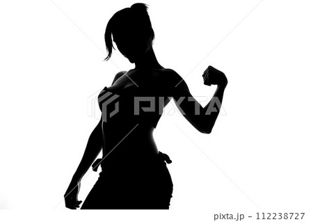 女性のシルエット9 AI生成画像 女性のシルエット9 AI生成画像 112238727