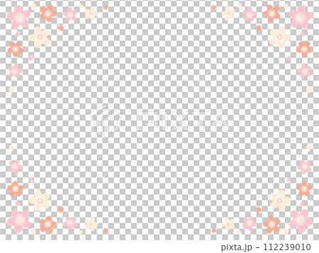 Cute cherry blossom simple frame Cute cherry blossom simple frame 112239010