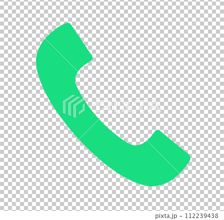simple green phone icon 112239438