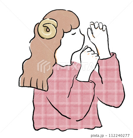 十二星座の牡羊座の女の子 112240277