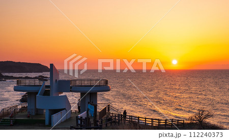 御野立公園の夕景 御野立公園の夕景 112240373