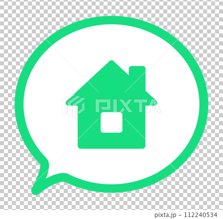 簡單的溫室標記和語音氣泡 簡單的溫室標記和語音氣泡 112240534