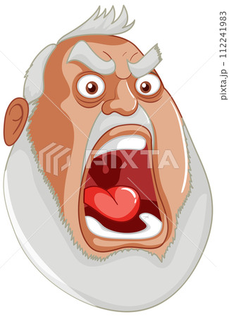 Angry Man Cartoon Expression Angry Man Cartoon Expression 112241983