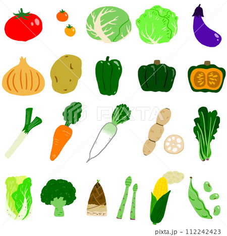 いろいろな野菜イラストセット1 112242423