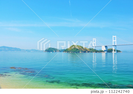 愛媛県　青空と海のしまなみ海道 112242740