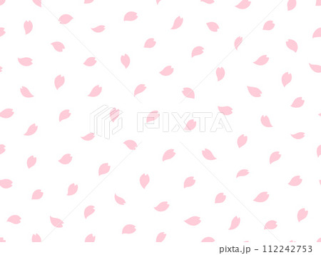 桜の花びらのパターン背景 112242753
