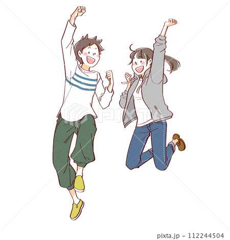 男子と女子・ジャンプ 男子と女子・ジャンプ 112244504