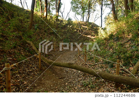 守谷城19　御馬家台土塁、二の丸土塁、空堀 112244686