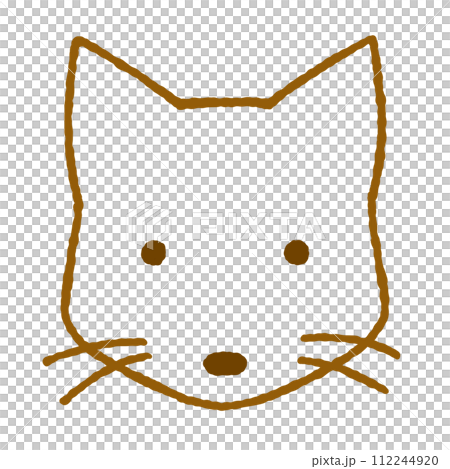 シンプルなキツネのイラスト シンプルなキツネのイラスト 112244920