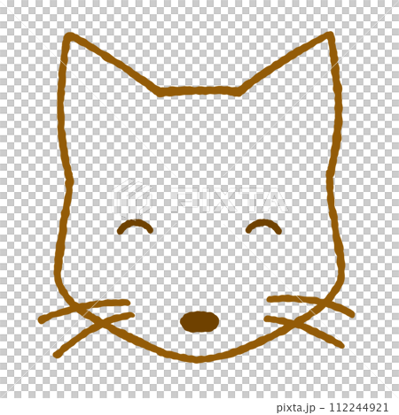 シンプルなキツネのイラスト シンプルなキツネのイラスト 112244921