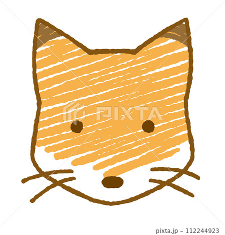 シンプルなキツネのイラスト シンプルなキツネのイラスト 112244923