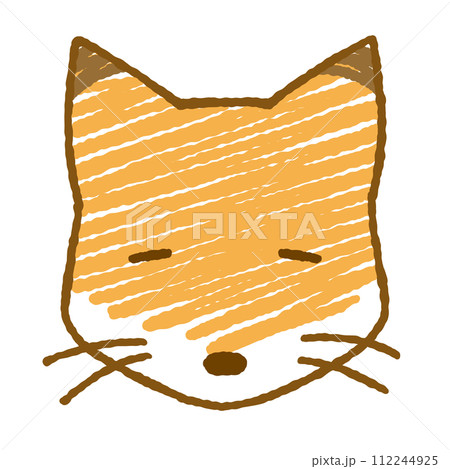 シンプルなキツネのイラスト シンプルなキツネのイラスト 112244925