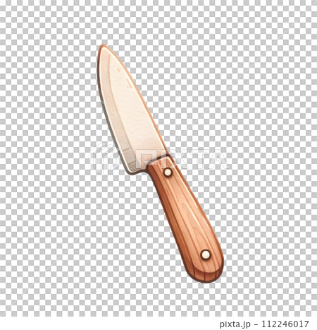 kitchen knife isolated on white background 112246017