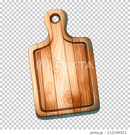 kitchen cutting board on a white background 112246021