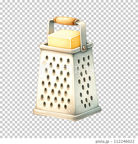 vintage metal grater isolated on white background 112246022