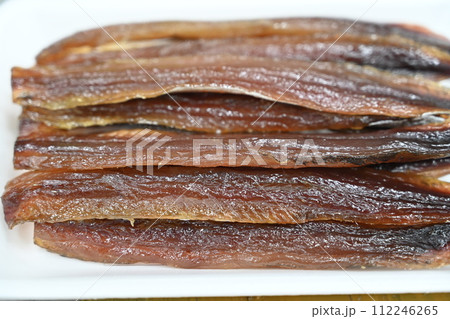 Korea traditional food. Half-dried Saury 112246265
