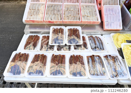 Korea traditional food. Half-dried Saury Korea traditional food. Half-dried Saury 112246280