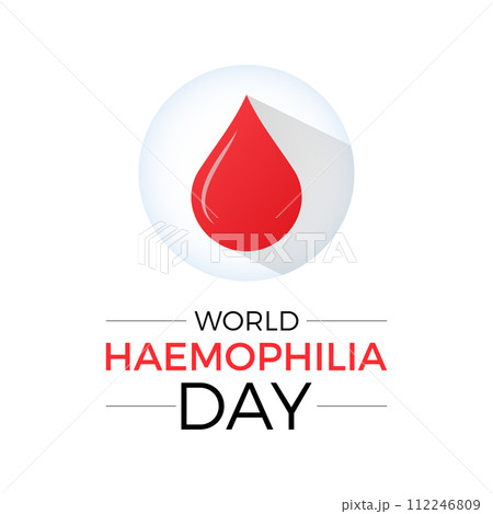 World Hemophilia Day Observed every year of April 17, Vector banner, flyer, poster and social medial template design. World Hemophilia Day Observed every year of April 17, Vector banner, flyer, poster and social medial template design. 112246809