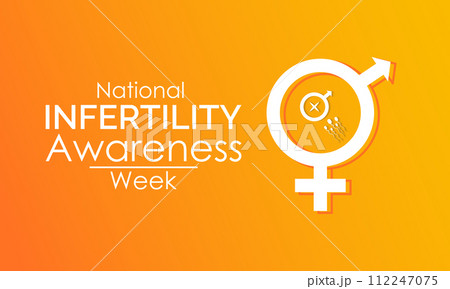 National Infertility Awareness Week Observed every year of April 21th-27th, Vector banner, flyer, poster and social medial template design. 112247075