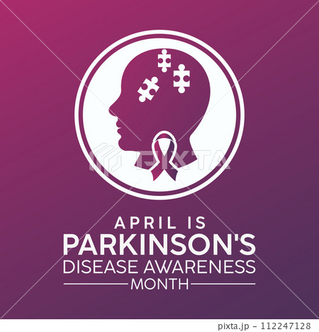National Parkinson's Disease Awareness Month Observed every year of April, Vector banner, flyer, poster and social medial template design. 112247128