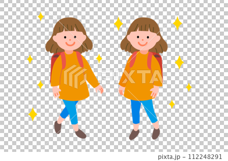 背著書包的女孩 112248291