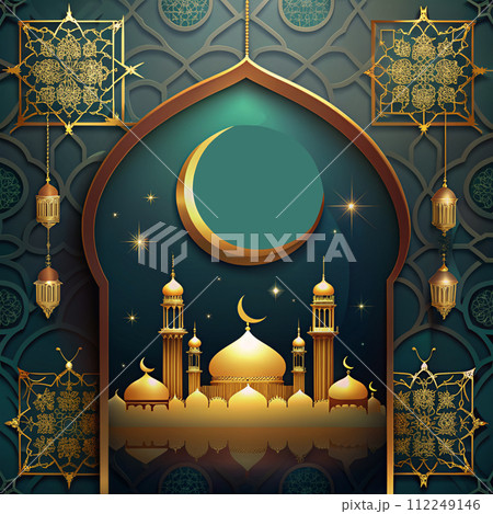 eid mubarak islamic background  112249146