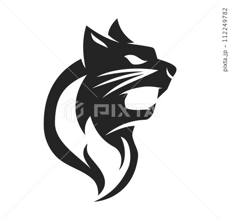 Cat Logo template Isolated. Brand Identity. Icon Abstract Vector graphic 112249782