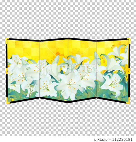 白百合金屏風 112250181