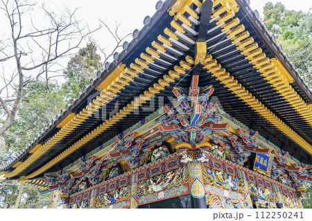 早春の瑞鳳殿 拝殿 宮城県仙台市 早春の瑞鳳殿 拝殿 宮城県仙台市 112250241