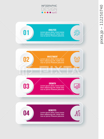 Infographic template business concept with workflow. Infographic template business concept with workflow. 112250740
