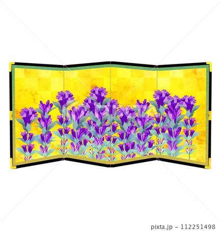 竜胆の金屏風 竜胆の金屏風 112251498