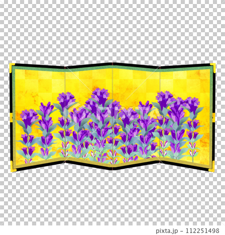 竜胆の金屏風 竜胆の金屏風 112251498