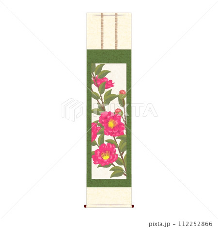 山茶花の掛け軸 112252866