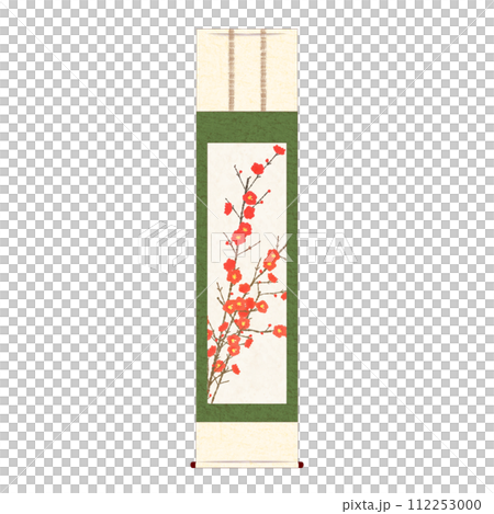 Red wax plum hanging scroll Red wax plum hanging scroll 112253000