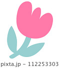 Set of abstract decorative shapes, fastel colors. 112253303