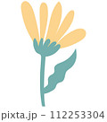 Set of abstract decorative shapes, fastel colors. 112253304