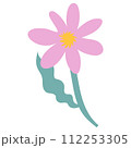Set of abstract decorative shapes, fastel colors. 112253305
