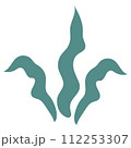 Set of abstract decorative shapes, fastel colors. 112253307