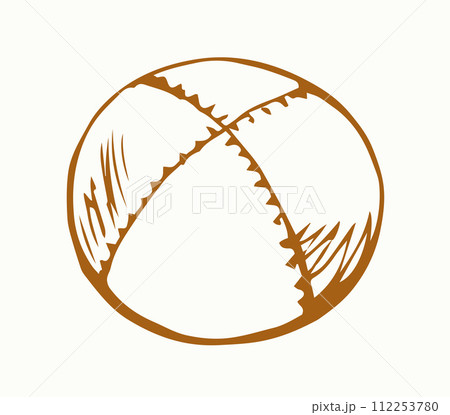 Vector drawing. Jewish clothing yarmulke 112253780