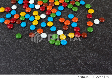 Candies on black Candies on black 112254129