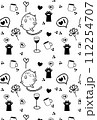 Seamless pattern cats 112254707