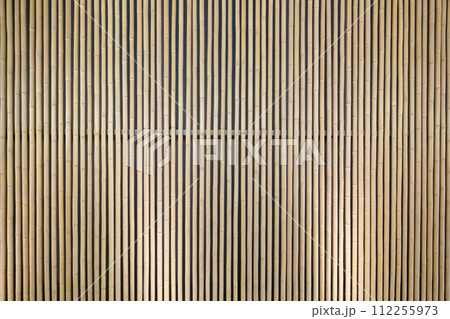 竹でできた外塀  竹塀 112255973