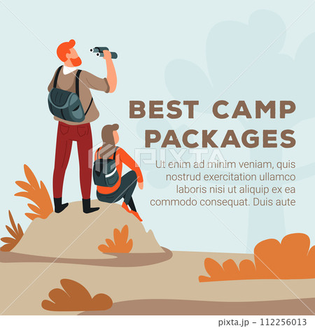 Best Camp Packages vector illustration 112256013