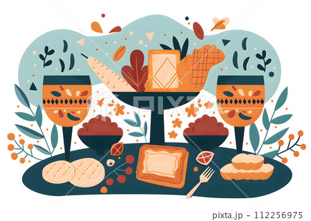 Passover festival celebration dinner happy holiday, A festival in which the Jews commemorated  112256975