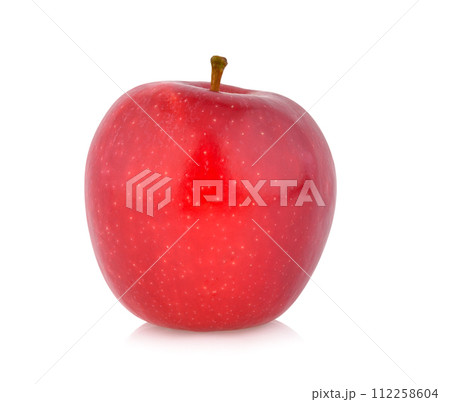 Fresh red apple isolated on white. 112258604