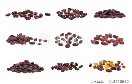 Raisins isolated on white background Raisins isolated on white background 112258680