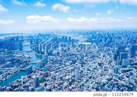 東京 都心部 空撮写真 112259874