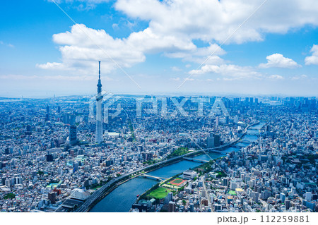 東京 都心部 空撮写真 東京 都心部 空撮写真 112259881